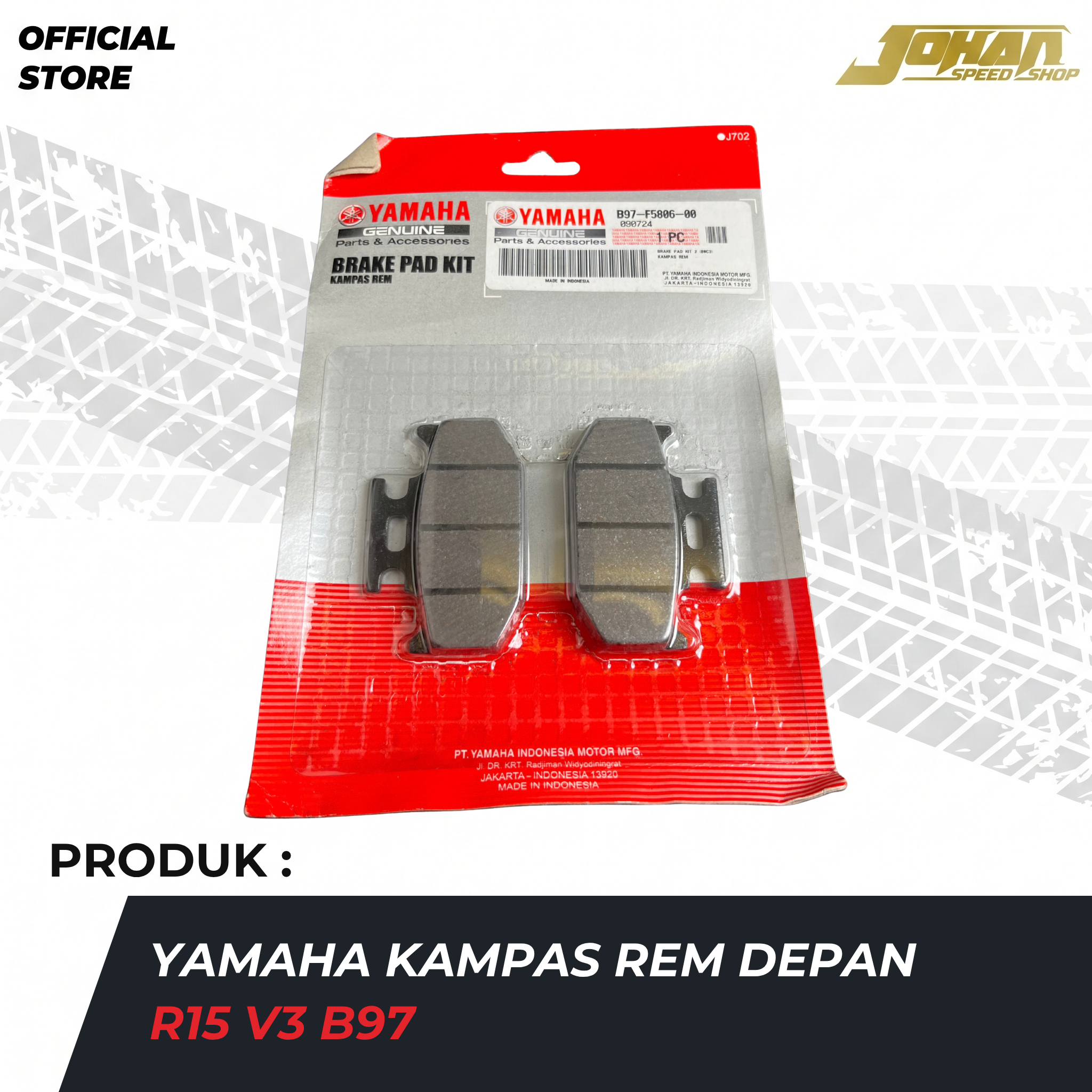 YAMAHA KAMPAS REM DEPAN R15 V3 B97 ORIGINAL
